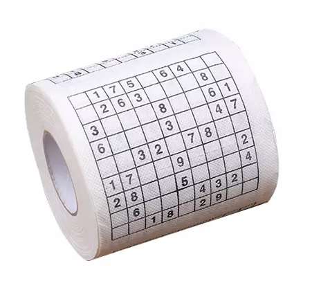SUDOKU TOALETNÝ PAPIER VEĽKOSŤ XL S HÁDANKAMI