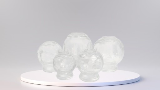 ČÍNSKE OHŇAVÉ SKLO BUBBLE FI 50MM ZDRAVOTNÉ