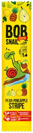 SNAIL Bob Slimák tyčinka STRIP hruška-ananás 14 g | OVOCNÁ OBJÍDKA 100%