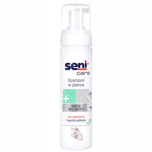 Seni Care bezvodý penový šampón 200 ml