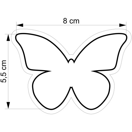 VEĽKONOČNÁ formička Vykrajovač na perníčky EASTER Butterfly Butterfly 8cm