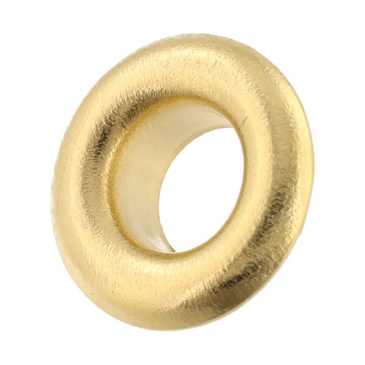 Krátke kožené očká, fi4mm, 100 kusov, staré zlato