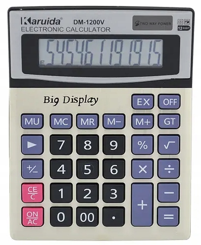 Kancelársky kalkulátor 12-miestny DM-1200V Veľký XL