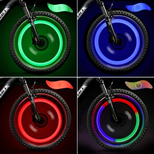 LED KRYT PRE BICYKLE SVETLO SPÚŠKOVÉHO KOLESA