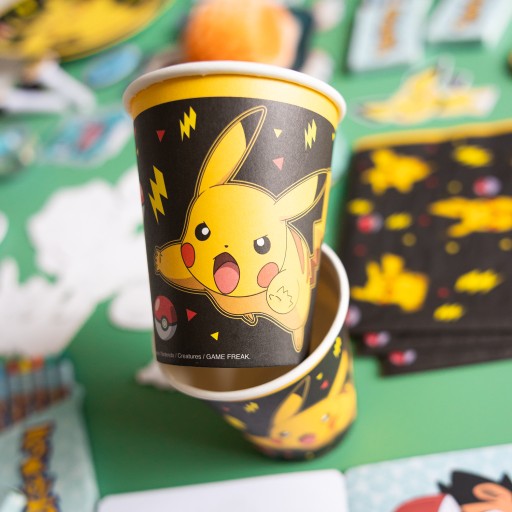 Licencované poháre Pokémon Pikachu 237 ml, 8 ks.