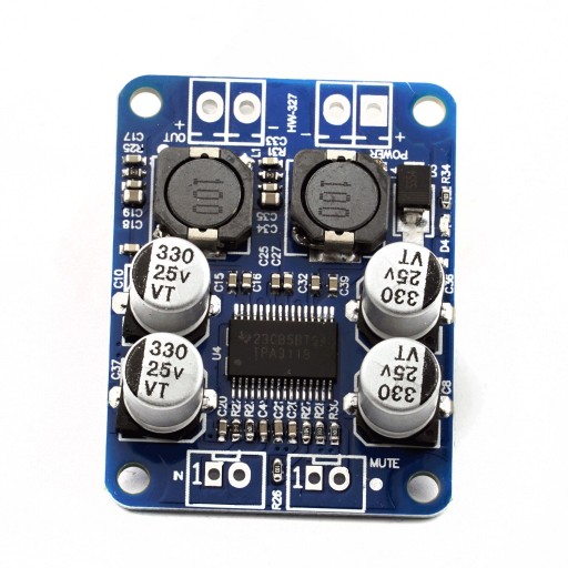 Výkon audio zosilňovača 60W mono TPA3118 12-24V