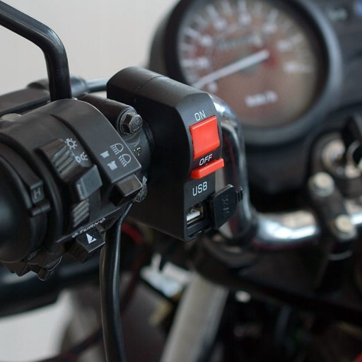 ZAPNÚŤ SVETLO ZAPNUTIE VYPNÚŤ MOTOCYKLOVÝ MOTOR QUAD s USB VSTUPOM
