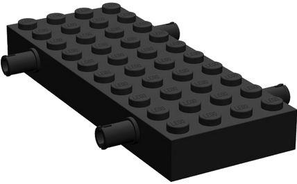 LEGO CAR PODVOZOK ČIERNA Č