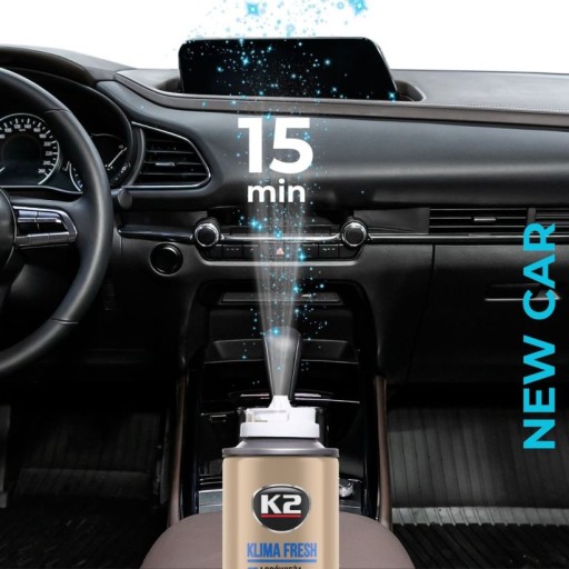 K2 KLIMA ČERSTVÁ KLIMATIZÁCIA ODSTRAŇOVAČ NAVY BLUE vôňa NOVÉ AUTO nové auto