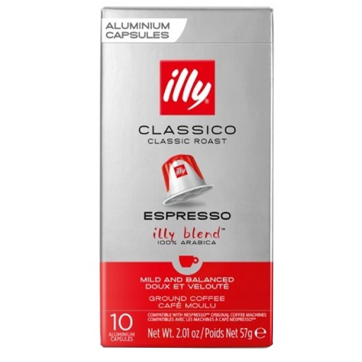NESPRESSO ILLY CLASSICO KAPSULKY 100% ARABICA 10 KUSOV KU KÁVI