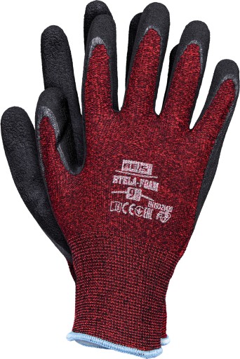 Rukavice potiahnuté penovým latexom RTELA-FOAM