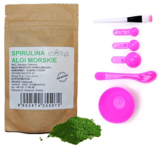 MASKA NA TVÁR NA RIASY Z MORSKÝCH RIAS TVÁROVÁ MASKA + SADA RIAS SPIRULINA