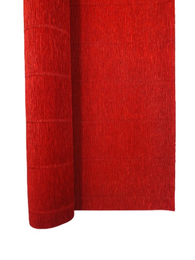 Krepový papier Taliansky krep 180 g krčený hodvábny papier č. 618 intenzívna červená