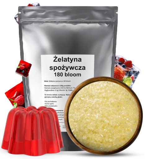 JEDÁLNA ŽELATÍNA 180 BLOOM 200g Na kĺby 0,2kg