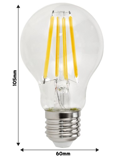 E27 Filament A60 LED žiarovka 10W Neutral 4500K