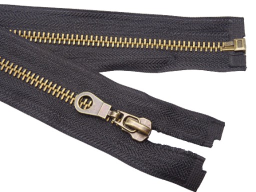 Kovový zips na bundu 85 cm, 5 oxyda