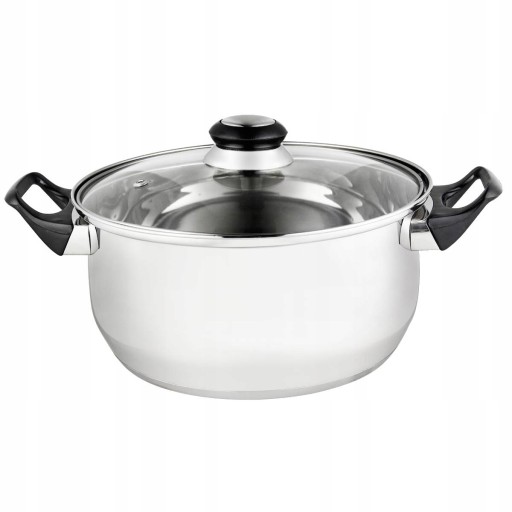 NEREZOVÝ HRNEC 16CM 1,5L TRADIČNÝ HRNEC SO SKLENENOU POKRÝVKOU