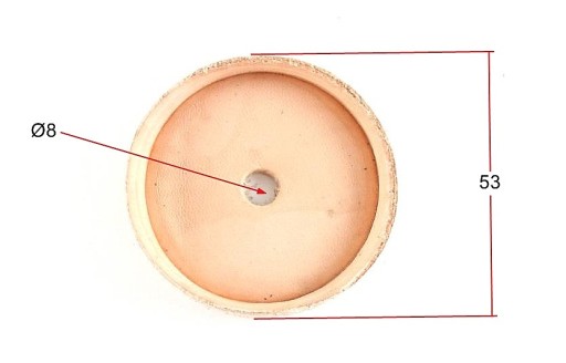 NOŽNÁ PUMPA PIEST, koža, priemer 54mm