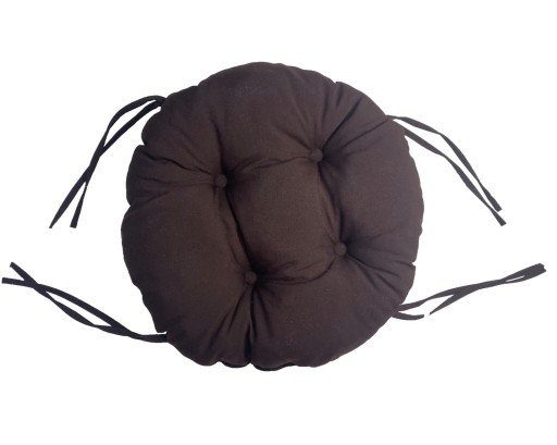 Podsedák na stoličku taburetka 35cm HNEDÝ CIRCLE