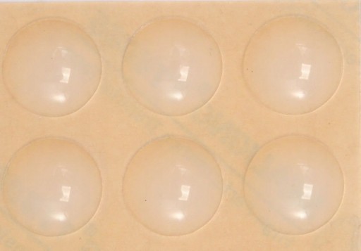 Okrúhle silikónové podložky 19mm 6 ks. 74914