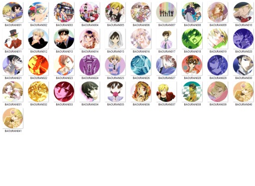 Manga Anime Ouran High School Host Club Pins