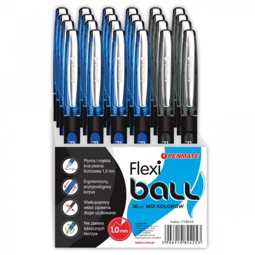 FLEXI GULIČKOVÉ pero čierne Penmate 1,00MM 1 ks