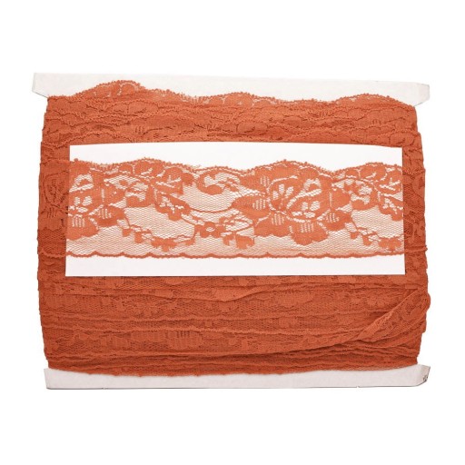 STABILNÁ ČIPKA 6cm ORANŽOVÁ 1m