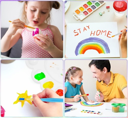 5 x presné štetce na maľovanie