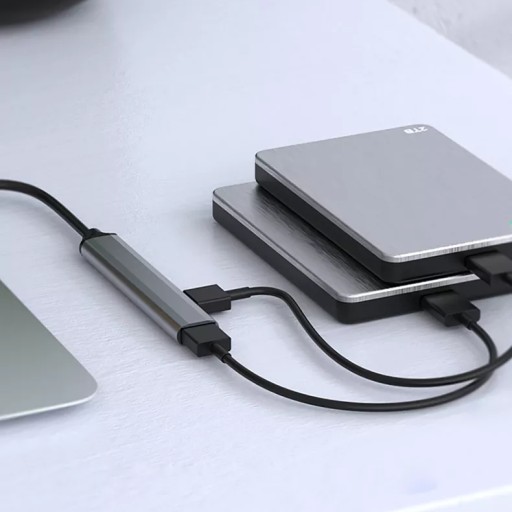 HUB ADAPTÉR 4 x USB-A 3.0 USB-C TYP-C SLIM