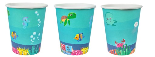 Narodeninové poháre Underwater World, 6 kusov, 250 ml