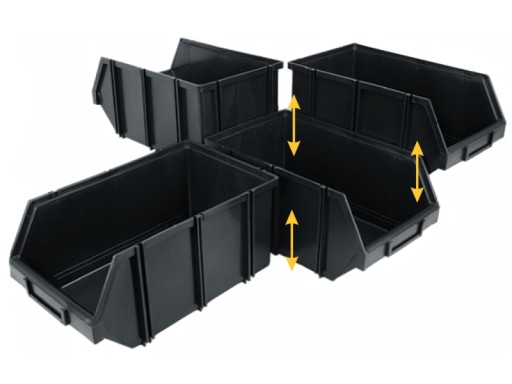 Uskladňovací organizér na odpadkový box Modułbox 2.1 kontajner