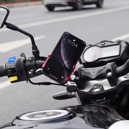 DRŽIAK TELEFÓNU NA BICYKEL MONTOVANÝ NA RIADITEĽ BICYKLA, HLINÍK