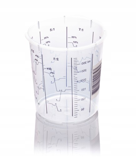Poháre na maľovanie s delením 400 ml, viečko 400 ml