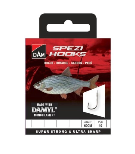 Náväzec DAM Spezi Roach veľkosť 12 0,14mm/60cm 10ks