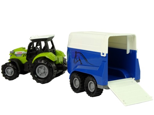Traktor s prívesom na kone Sound Green