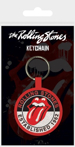 Rolling Stones Est. 1962 hudobná tkaná kľúčenka