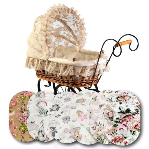 Obliečka do gondolového kočíka s gumičkou Girl Patterns