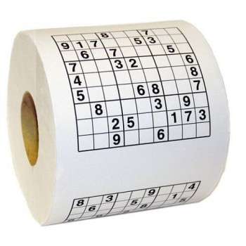 SUDOKU TOALETNÝ PAPIER VEĽKOSŤ XL S HÁDANKAMI