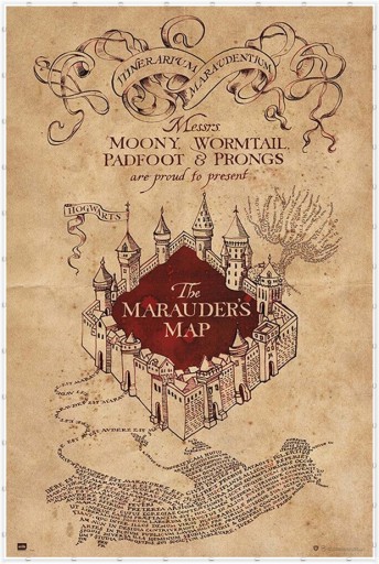 Harry Potter Marauder's Map - plagát 61x91,5 cm