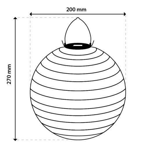 Solárne LED záhradné svietidlo Lampáš Lampión ORIGAMI 20cm
