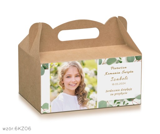 Remeselné krabičky na tortu s fotkou dieťaťa + personalizácia