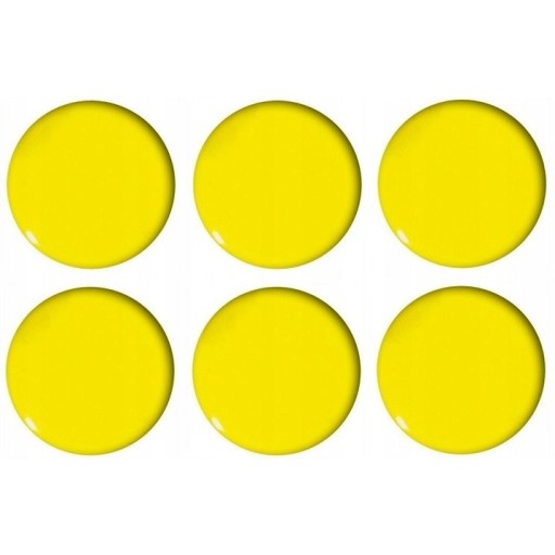 MAGNETY DO CHLADNIČKY žlté 30mm 6 kusov TETIS