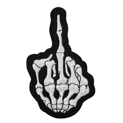 TERMO nažehľovačka Skeleton Fuck you