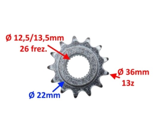 KINGWAY CHOPPER 250 Starter Wheel Mode Starter