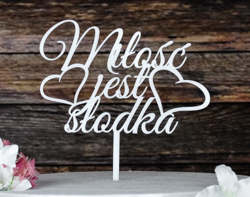Topper TŚB-79- Láska je sladká svadobná biela