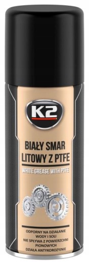 K2 - BIELY LÍTIOVÝ TUK S PTFE TEFLÓNOM - 400 ml