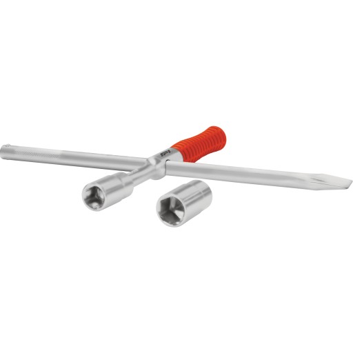 TELESKOPICKÝ KĽÚČ NA KOLIES krížový 17/19/21/23 mm + puzdro Formula1 SILNÉ