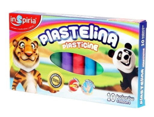 Plastelína 10 farieb INSPIRIA