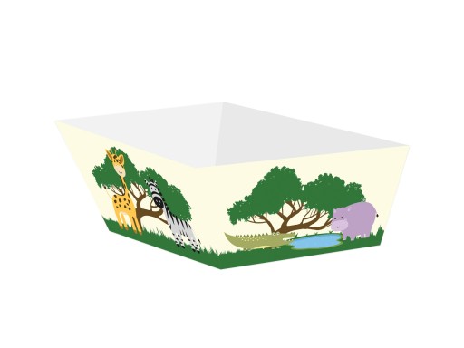 Safari boxy na chipsy a sladkosti, 4 ks zvieratiek