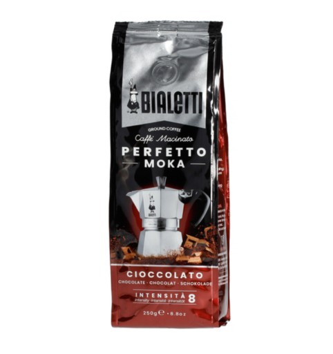 Káva Bialetti Perfetto Moka Cioccolato 250 g, ochutená čokoládou